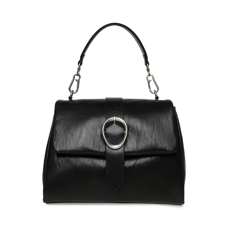 Steve madden engine women's black/silver satchel bag